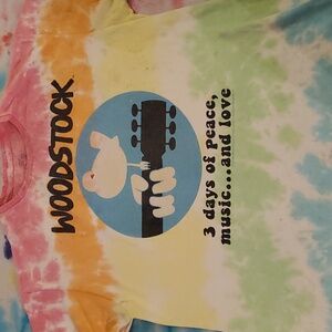 SUPER SOFT Liquid Blue 'Woodstock' tshirt Size Large